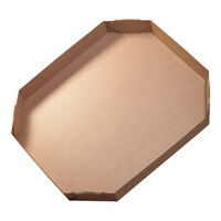 Lavex 46" x 38" x 6" Kraft Corrugated Octagonal Shipping Bulk Bin Lid - 5/Bundle