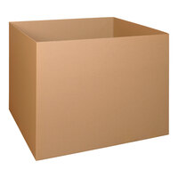 Lavex 48" x 40" x 36" Kraft Corrugated Gaylord Triple-Walled Shipping Box - 5/Bundle