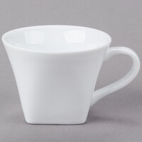 Libbey Slate 8 oz. Ultra Bright White Low Porcelain Cup - Sample