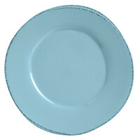 Libbey Farmhouse 9" Round Blue Hen Medium Rim Porcelain Plate - Sample