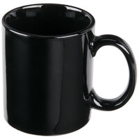 Libbey Slate 12 oz. Black Porcelain Mug - Sample