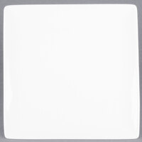 Libbey Slate 9" Ultra Bright White Coupe Square Porcelain Plate - Sample