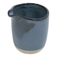 Front of the House Artefact 4 oz. Indigo Porcelain Creamer Pourer - 12/Case