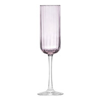 Libbey Linear 7.5 oz. Pink Flute Glass - Sample