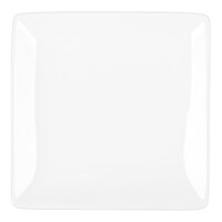 Libbey Slate 4" Ultra Bright White Coupe Square Porcelain Plate - Sample