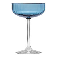 Libbey Linear 8.5 oz. Blue Coupe Glass - Sample