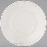 Libbey Farmhouse 6 1/4" Round Cream Porcelain Saucer - Sample