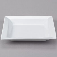 Libbey Slate 16 oz. Ultra Bright White Wide Rim Square Porcelain Soup Bowl - Sample