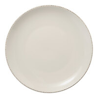 Libbey Farmhouse Coupe 10 1/2" Cream Porcelain Plate - Sample