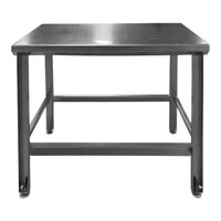 SSL Industries SSL-1001-A-60X30 30" x 60" 11 Gauge 304 Stainless Steel Work Table with Adjustable Foot Pads