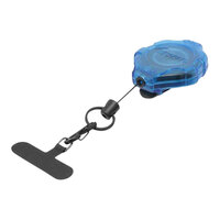 KEY-BAK Ratch-It SD Translucent Blue Phone Tether with Belt Clip and 36" Dupont Kevlar® Retractable Cord 0KR7-4D24