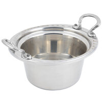 Bon Chef 5650HRSS 10" x 9" x 5" Stainless Steel 2 Qt. Arches Design Casserole with Round Stainless Steel Handles