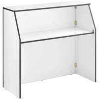 Lancaster Table and Seating 48" Foldaway Bar with White Laminate Finish