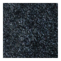 M+A Matting ColorStar 1001634040 3' x 4' Navy Mat with Classic Rubber Border and Universal Cleated Backing - 3/8" Thick