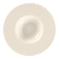 RAK Porcelain Bravura 9 13/16" Bone China Round Gourmet Deep Plate with Rim - 12/Case