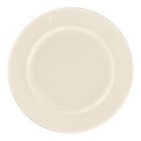 RAK Porcelain Bravura 9" Bone China Round Flat Plate with Rim - 12/Case