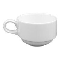 RAK Porcelain Classic Polaris 7.8 oz. Bright White Porcelain Stackable Cup - 12/Case