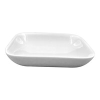 RAK Porcelain Classic Polaris 6" Bright White Porcelain Square Dish - 12/Case