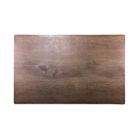 Elite Global Solutions M2415 Fo Bwa Rectangular Faux Walnut Melamine Serving Board - 24" x 15"