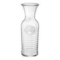 Bormioli Rocco Officina from Steelite International 40 oz. Glass Carafe with 33.8 oz. Fill Line - 6/Case