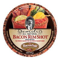 Demitri's Bacon Rim Shot Rimming Salt 4 oz. - 24/Case