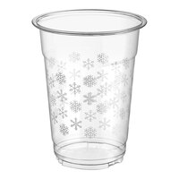 Choice 16 oz. Snowflake PET Plastic Cold Cup - 50/Pack