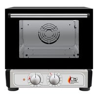 Cooking Performance Group COQ-T3-A Electric Thermostatic Countertop 3 Tray Quarter Size Convection Oven - 120V, 1,650W