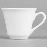 Libbey Slenda 8 oz. Royal Rideau White Porcelain Tall Tea Cup - Sample