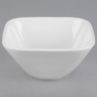 Libbey Slenda 10 oz. Royal Rideau White Square Porcelain Bowl - Sample