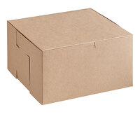 Southern Champion 10" x 10" x 5 1/2" Kraft Cake / Bakery Box - 100/Case