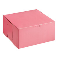 Southern Champion 10" x 10" x 5" Pink Cake / Bakery Box - 100/Case