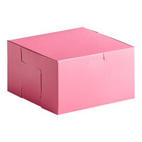 Southern Champion 7" x 7" x 4" Pink Cake / Bakery Box - 250/Case