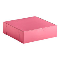 Southern Champion 10" x 10" x 3" Pink Pie / Bakery Box - 200/Case