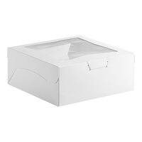 Southern Champion 12" x 12" x 5" White Window Cake / Bakery Box - 100/Case