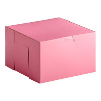 Southern Champion 8" x 8" x 5" Pink Cake / Bakery Box - 100/Case