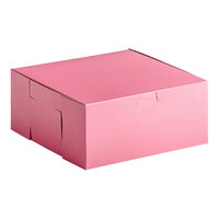 Southern Champion 9" x 9" x 4" Pink Cake / Bakery Box - 200/Case