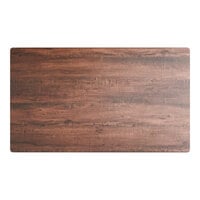 Lancaster Table & Seating Excalibur 28" x 48" Rectangular Table Top with Textured Walnut Finish