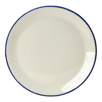 Steelite Performance Blue Dapple 9" Coupe Plate - 24/Case