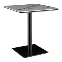 Lancaster Table & Seating Excalibur 28" Square Standard Height Table with Smooth Versilla Finish and Square Base Plate