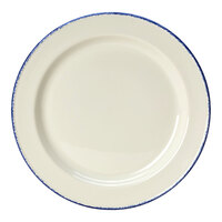 Steelite Performance Blue Dapple 10 5/8" Slimline Plate - 24/Case