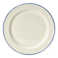 Steelite Performance Blue Dapple 10" Slimline Plate - 24/Case