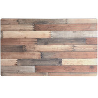 Lancaster Table & Seating Excalibur 28" x 48" Rectangular Table Top with Textured Mixed Plank Finish