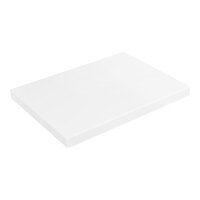 American Tables & Seating Rectangular Pure White Super Gloss Resin Table Top