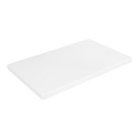 American Tables & Seating 30" x 45" Rectangular Pure White Super Gloss Resin Table Top