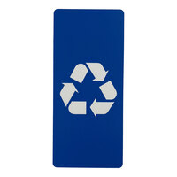 Commercial Zone Avante 787204P Blue Styrene Small Recycling Door Panel for Avante Modular Containers