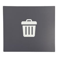 Commercial Zone Avante 787103P Gray Styrene Large Trash Door Panel for Avante Modular Containers
