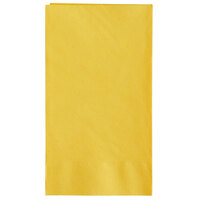 Choice 15" x 17" Yellow 2-Ply Paper Dinner Napkin - 1000/Case