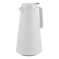 Complements from Steelite International 1 Liter Matte White Stainless Steel Lined Vacuum Insulated Plastic Server 7401MM117 - 6/Case