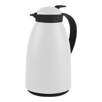 Complements from Steelite International 1 Liter Matte White Glass Lined Vacuum Insulated Plastic Server 7401MM105 - 6/Case