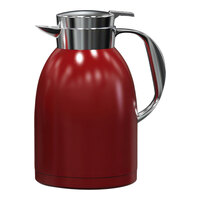 Complements from Steelite International 1.7 Liter Red Stainless Steel Lined Vacuum Insulated Plastic Server 7401MM135 - 6/Case